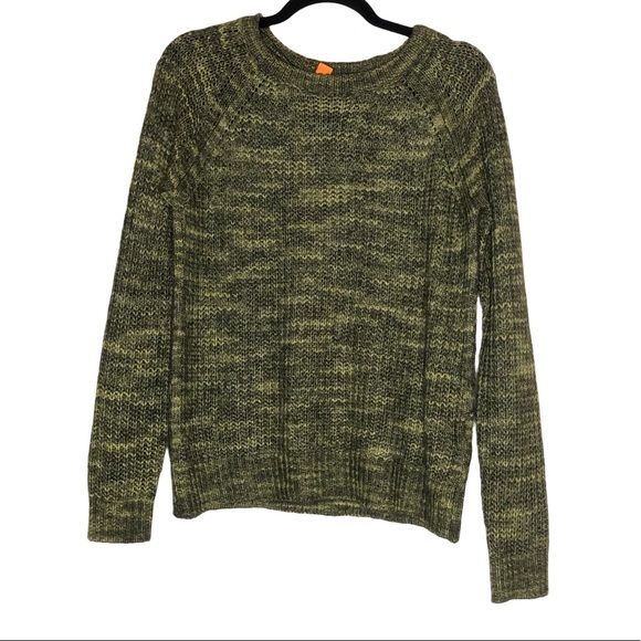 Joe Fresh tonal green chunky knit sweater - Picture 1 of 3